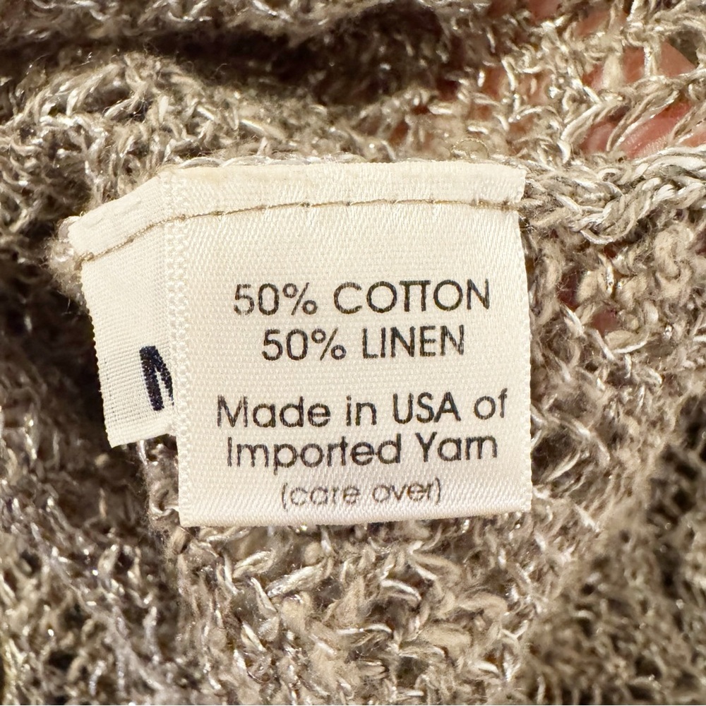 Margaret‎ O’Leary | Crochet Knit Semi-Sheer Dress w/ Slip Dress Separate Sz. M - Picture 9 of 12